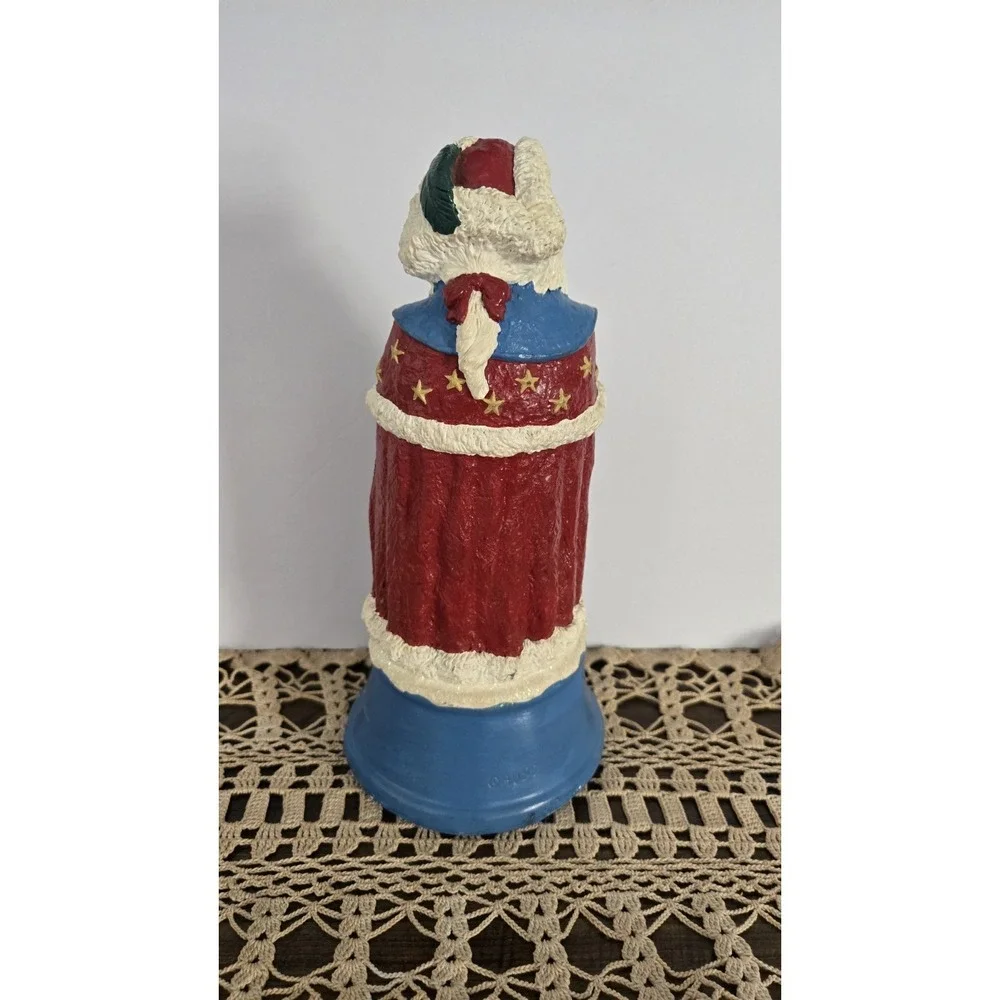 Colonial America Santa Figurine AU99 Patriotic Christmas Statue Vintage Decor